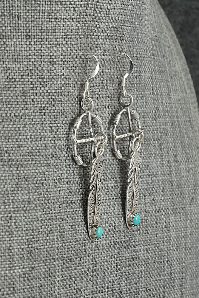 Turquoise & Sterling Silver Earrings - Sharon McCarthy