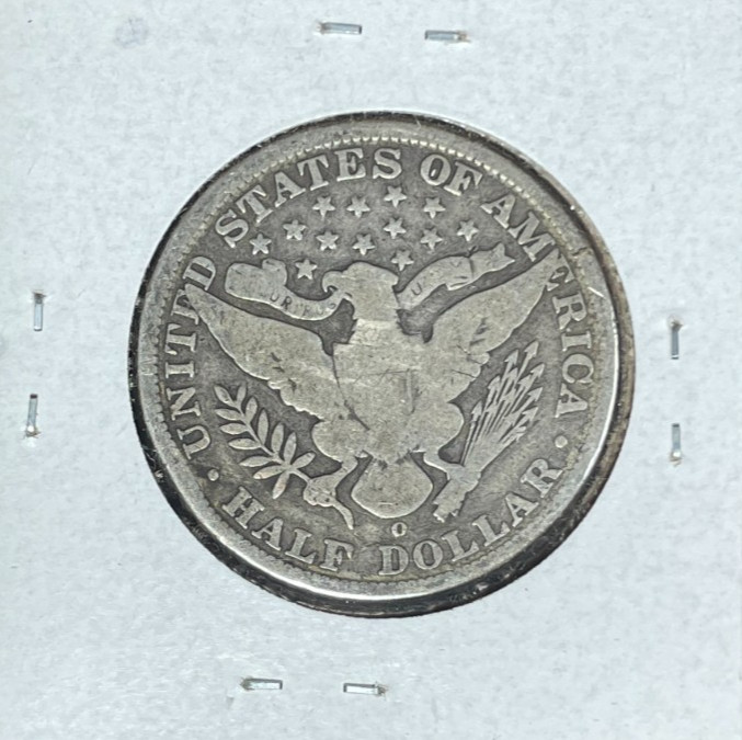 1900-O BARBER SILVER HALF DOLLAR ~ VG ~NICE COIN~
