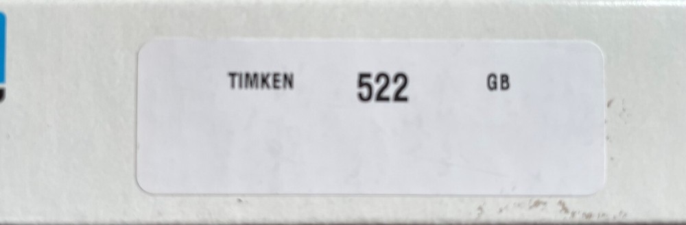 522 TIMKEN TAPERED ROLLER BEARING (CUP)