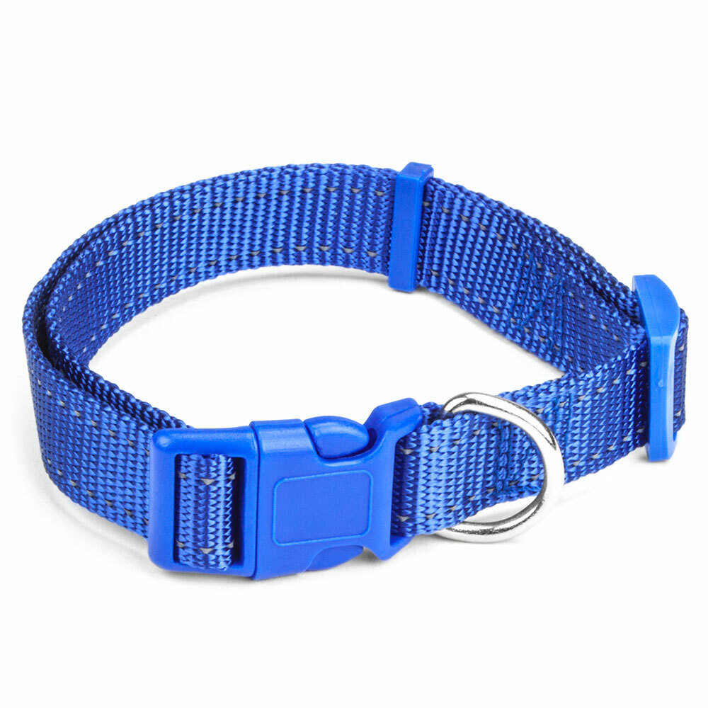 Medium Blue Adjustable Reflective Collar Aclr-103