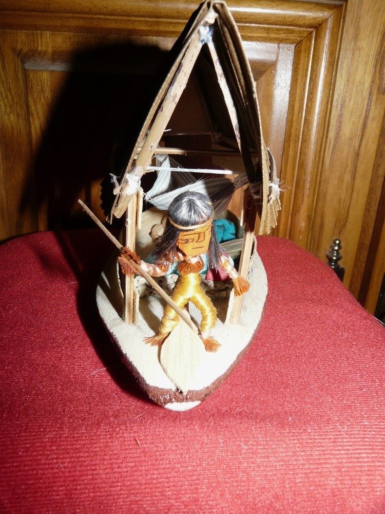 PERU AMAZON INDIAN BALSA BOAT
