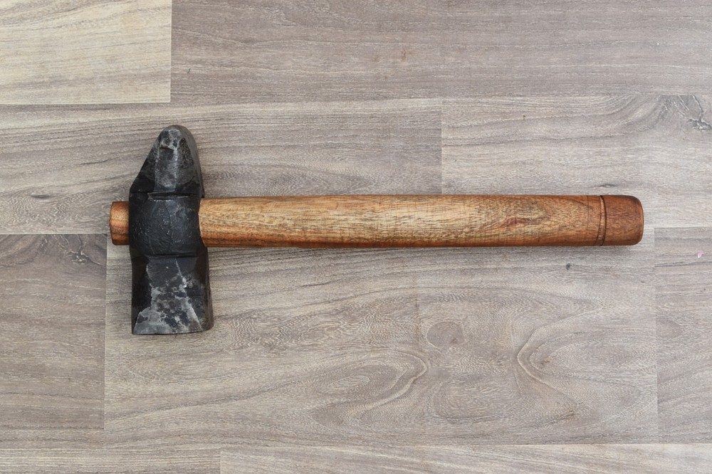 Blacksmith Hammer Iron Handforged Wood Working Square Head Hammer Tool Workshop