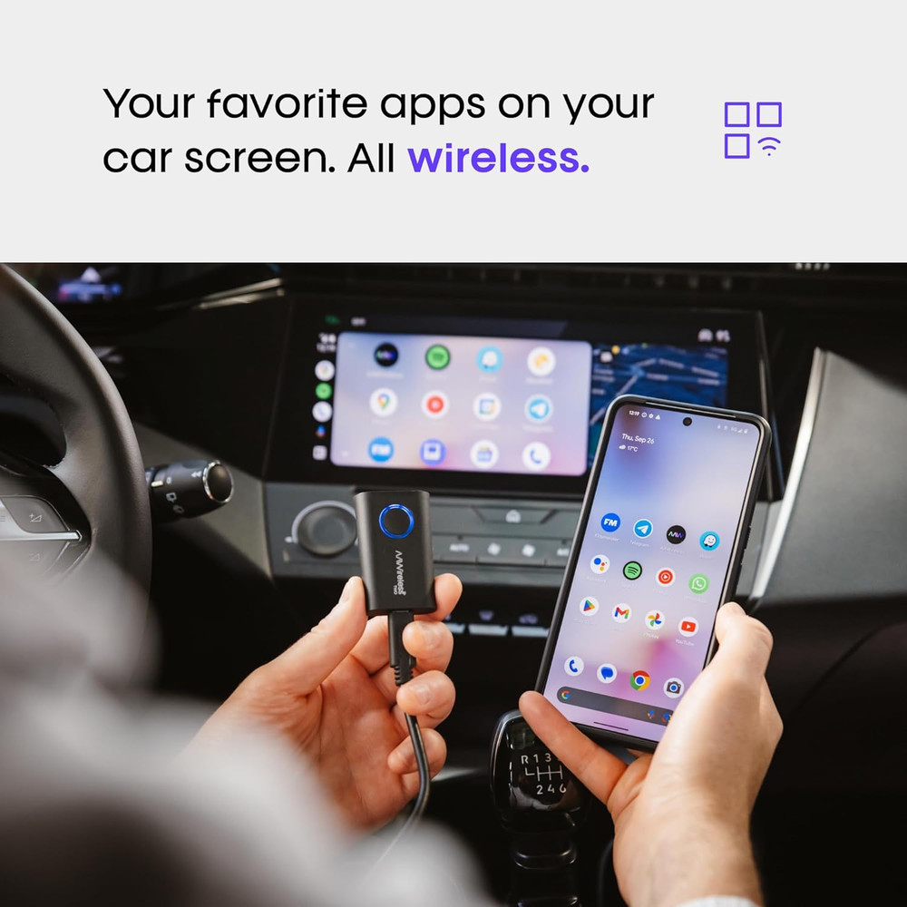 Two – Wireless Android Auto Adapter – Convert Factory Wired Android Auto to Wire