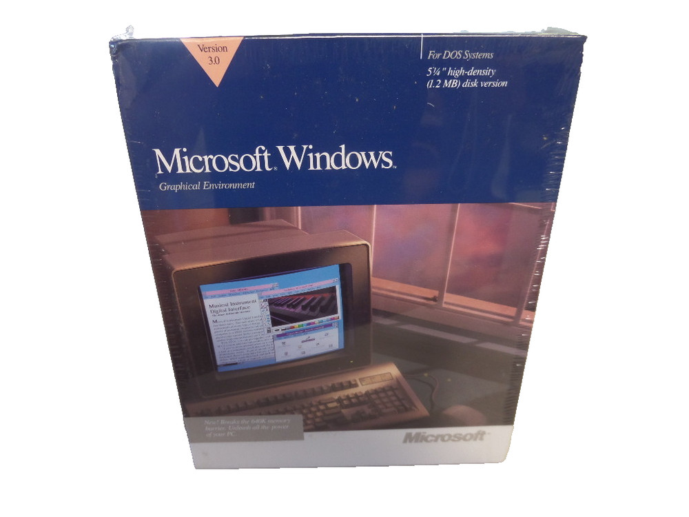 NOS Microsoft Windows 1.20MB Disk Version Graphical Environment 3.0 050-030V300