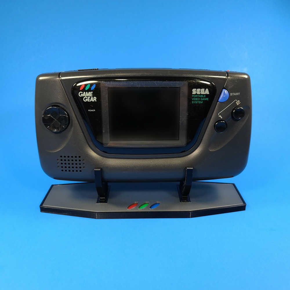 Custom Display Stand for Sega Game Gear Handheld Console - 3D Printed Mount