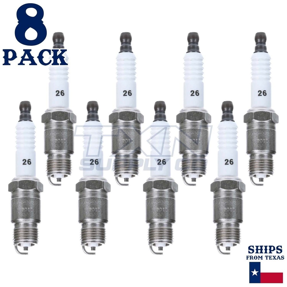 8 Pack Autolite 26 Copper Core Spark Plugs ps