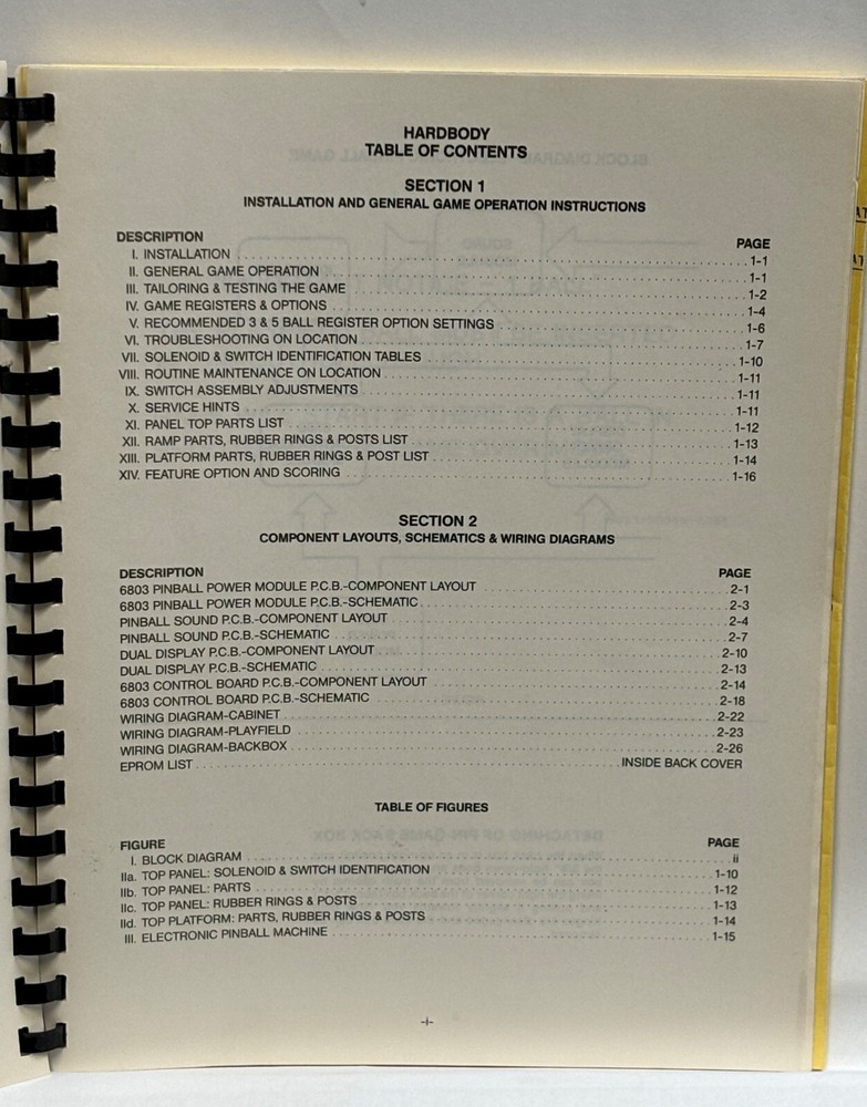 ORIGINAL-BALLY-HARDBODY-OPERATING MANUAL