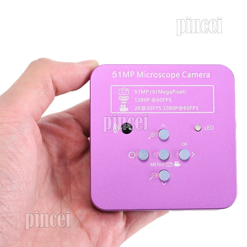 2K 51MP Microscope Camera Kit USB Camera w/ 0.35X C Mount Adapter Lens