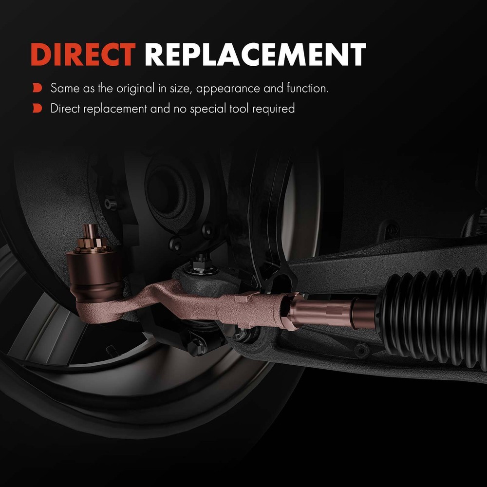2Pcs Front Outer Steering Tie Rod End for Chrysler Pacifica 17-25 Grand Caravan