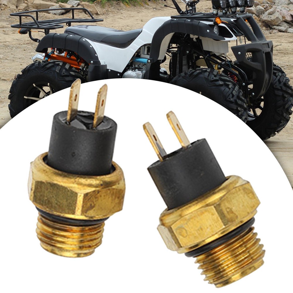 2 Pieces 65°C Cooling Fan Thermo Switch Engine Parts Directly Replace