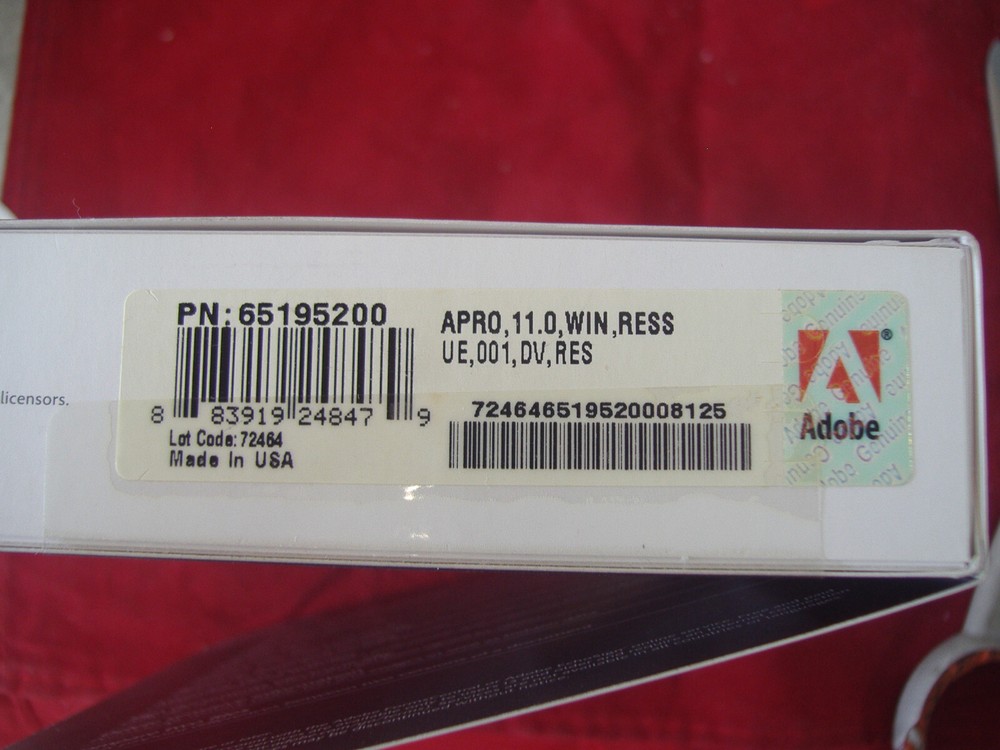 Adobe Acrobat XI 11 Pro Full Windows Licensed for 2 PC=SEALED PERMANENT VERSION=