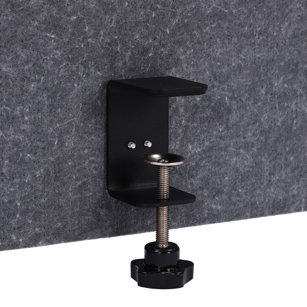 Office Partition, Polyester Desk Divider, Desktop Privacy Panel Table Mounted