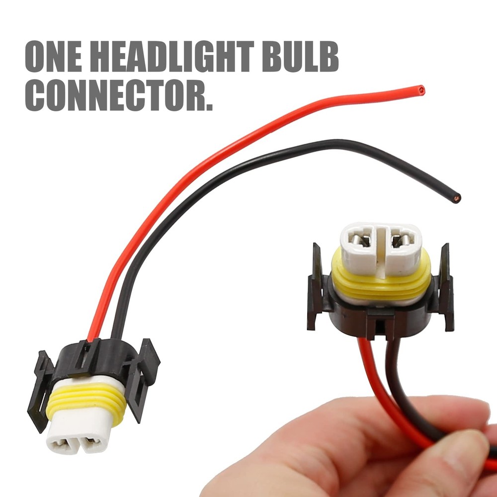 Wiring Harness Headlight Socket Headlight Connector Plug ATV Hi-Temp Pigtail