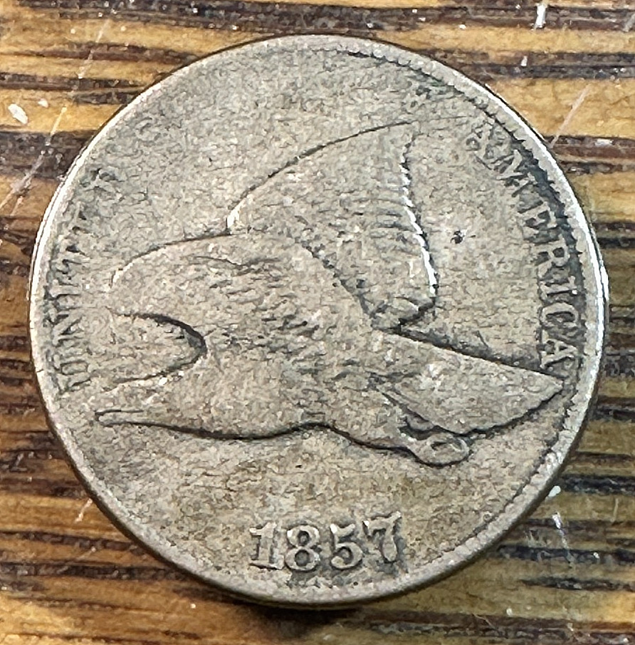 1857 Flying Eagle Cent Nice Original Fine CHRC