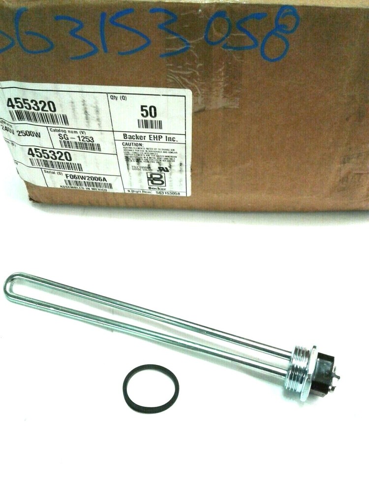Backer EHP SG1253 Water Heater Element With Gasket