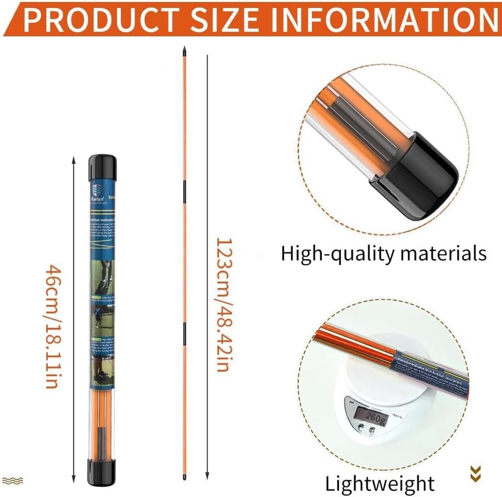 CAITON Golf Alignment Sticks 2 Sets - 48inch Alignment Practice Rods, Foldable f
