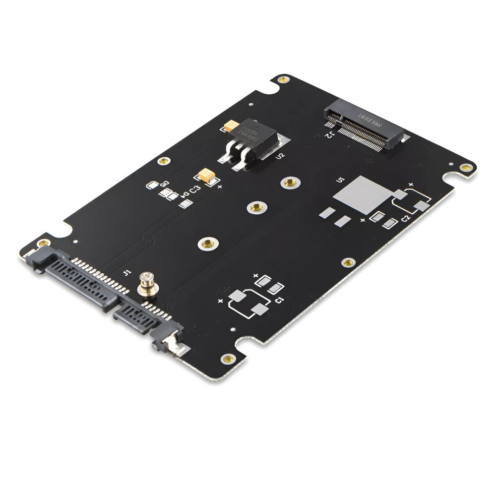 M.2 NGFF to 2.5" SATA Converter 6Gbps Enclosure Support B&M Key Win/Linux