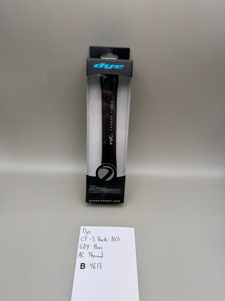 Dye CF-S Back-NOS 684 Bore AC Thread-Black
