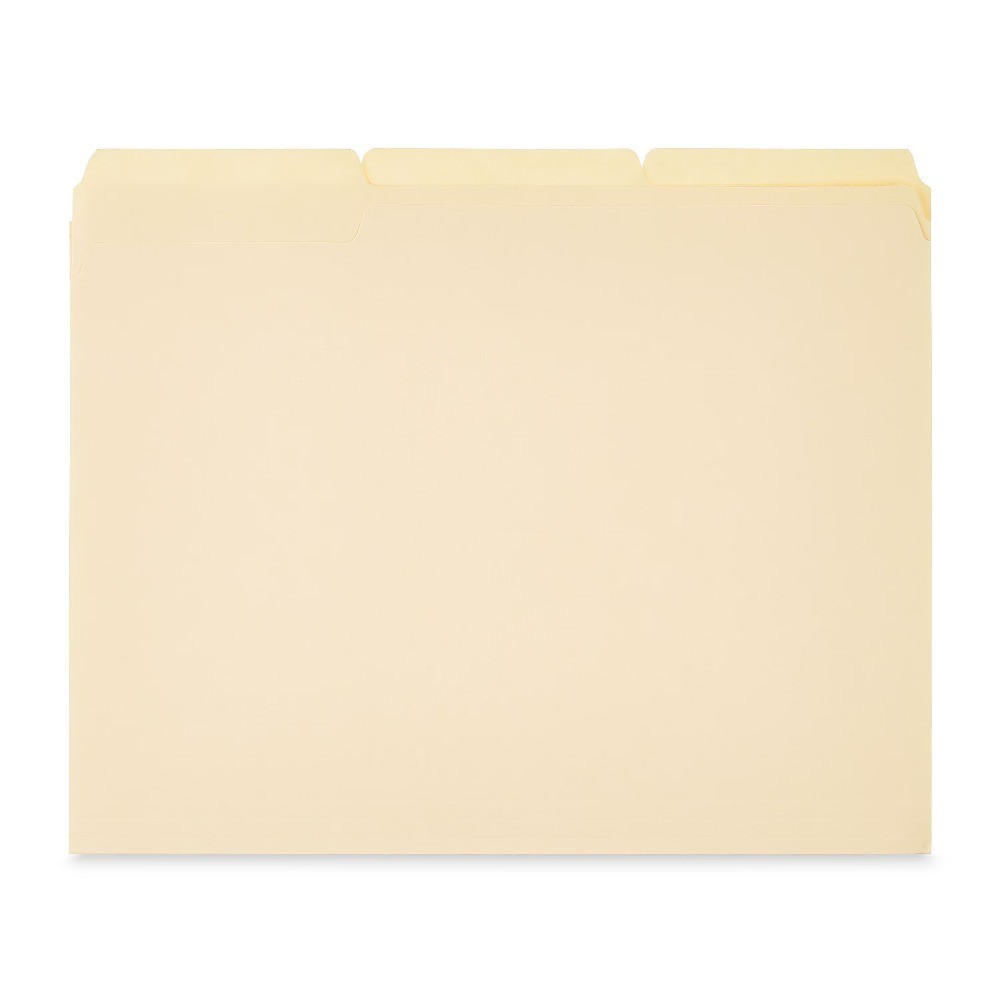 Manila File Folders, Letter Size, 25 Count