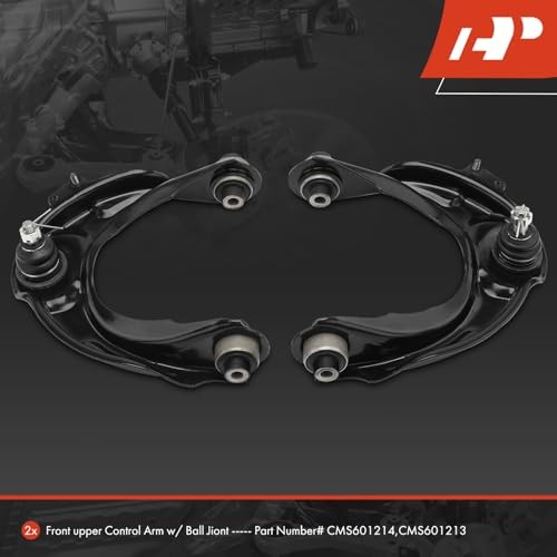2 x Front Upper Control Arm, with Ball Joint & Bushing, Compatible with Acura