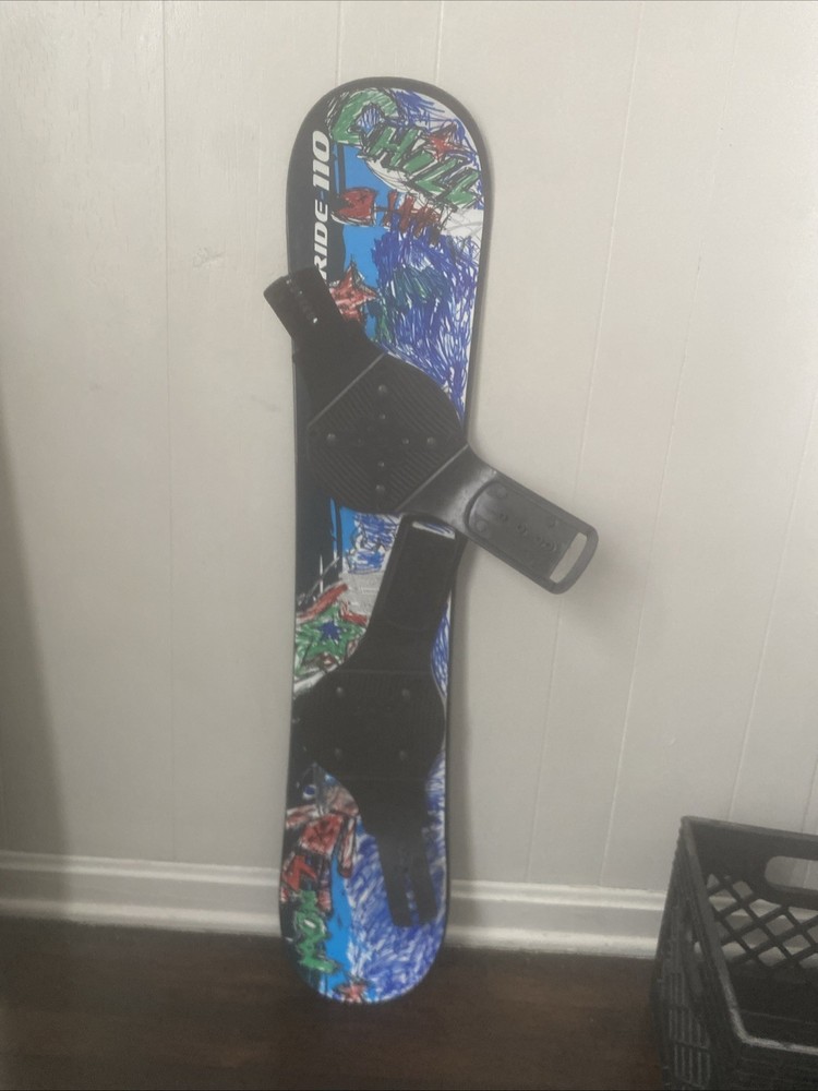 Large Snowboard with Bindings Freeride 110