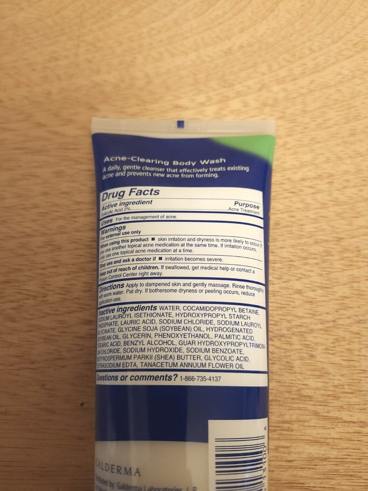 Differin ~Cleanse ~Acne-Clearing Body Wash ~10 Fl Oz