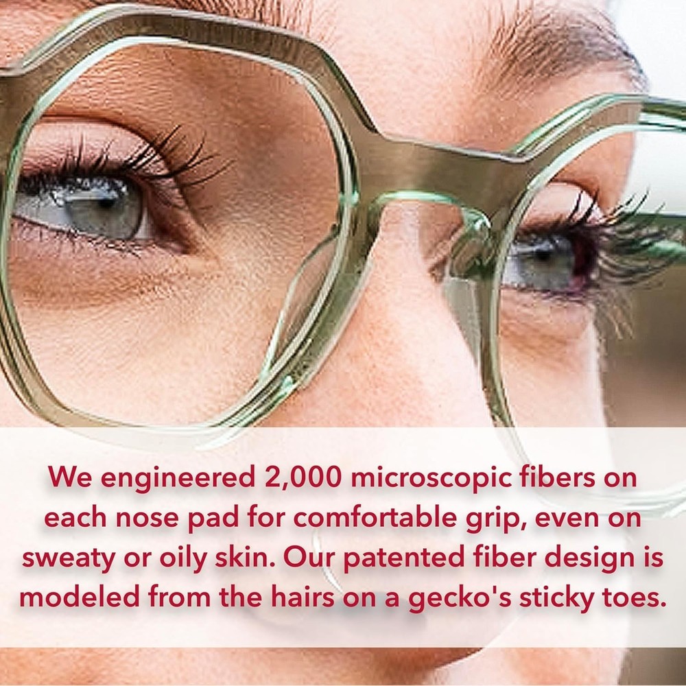 Ultimate Anti-Slip Nose Pads for Plastic Frames - Comfortable & Clear Design