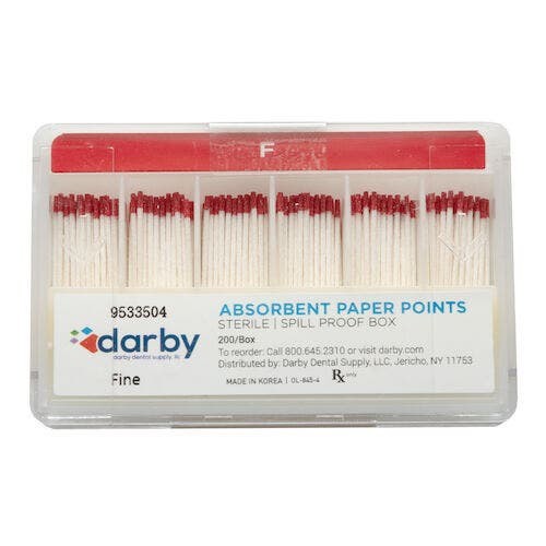 Absorbent Paper Points, , Fine, 200/Box