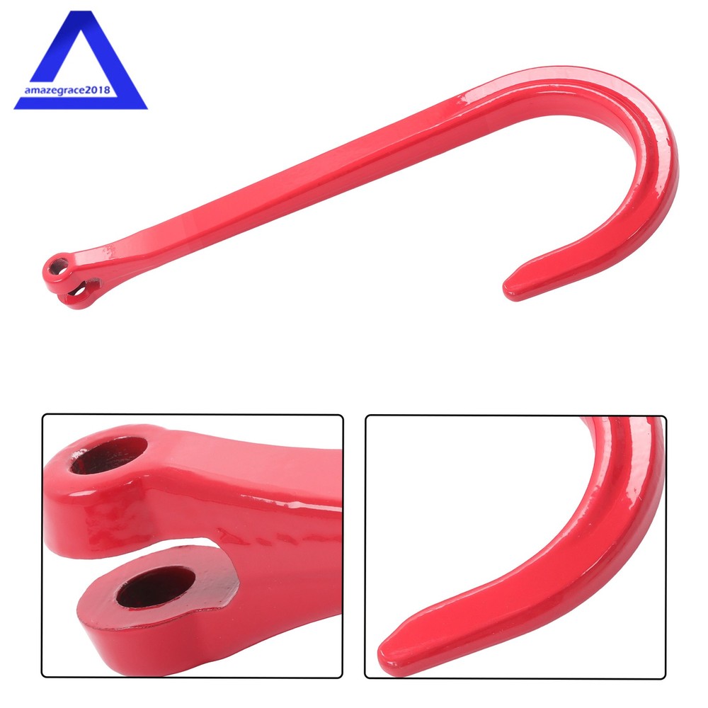 15" J Hook Heavy Duty Grade G80 Wrecker Roll Back Clevis Working Load 7100lbs