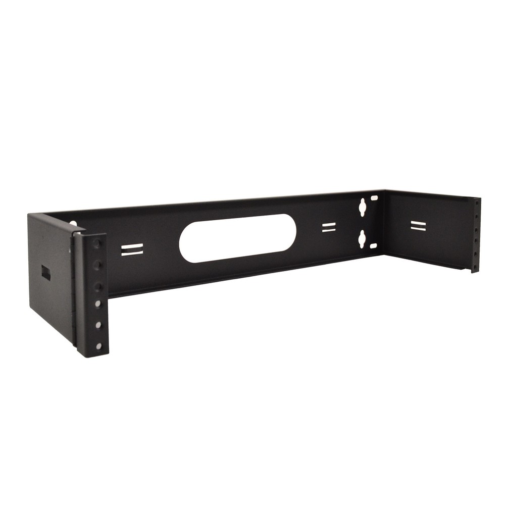 19" Two Space 2U Steel Wall Mount Hinged Swing Out Patch Panel Bracket 6" Deep