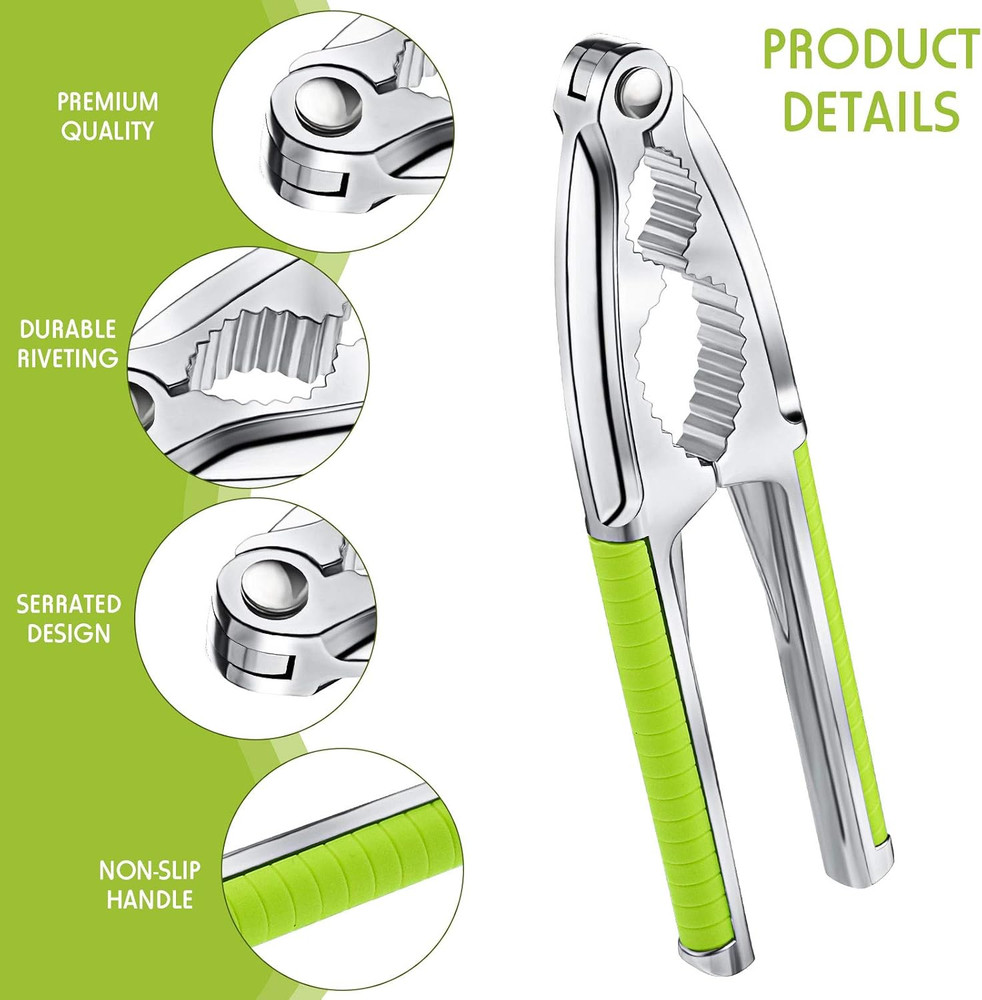 2 Pieces Walnut Cracker Tools Walnut Nutcrackers Metal Nut Shell Openers Nut She