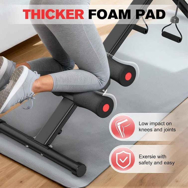 New Adjustable Ab Workout Machine, Foldable Trainer 440LBS