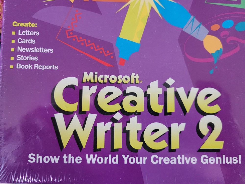 GENUINE Microsoft Creative Writer 2 0 Authentic NEW & SEALED Windows 95
