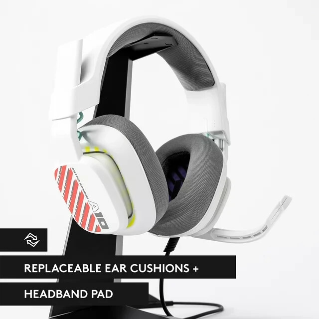Astro A10 Gen 2 Wired Over-Ear Gaming Headset - White