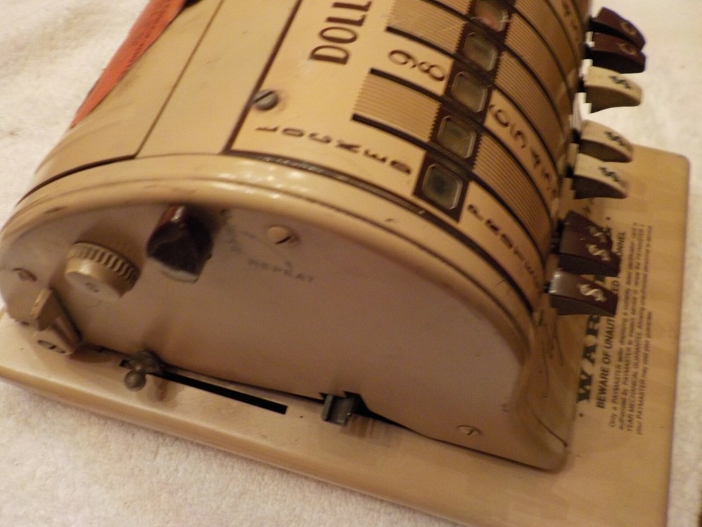 VINTAGE PAYMASTER SERIES 8000 RIBBON CHECK WRITER