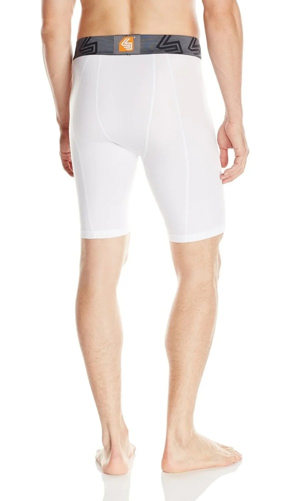 SHOCK DOCTOR 221 Core Compression Short With BioFlex L / Cup - White XL