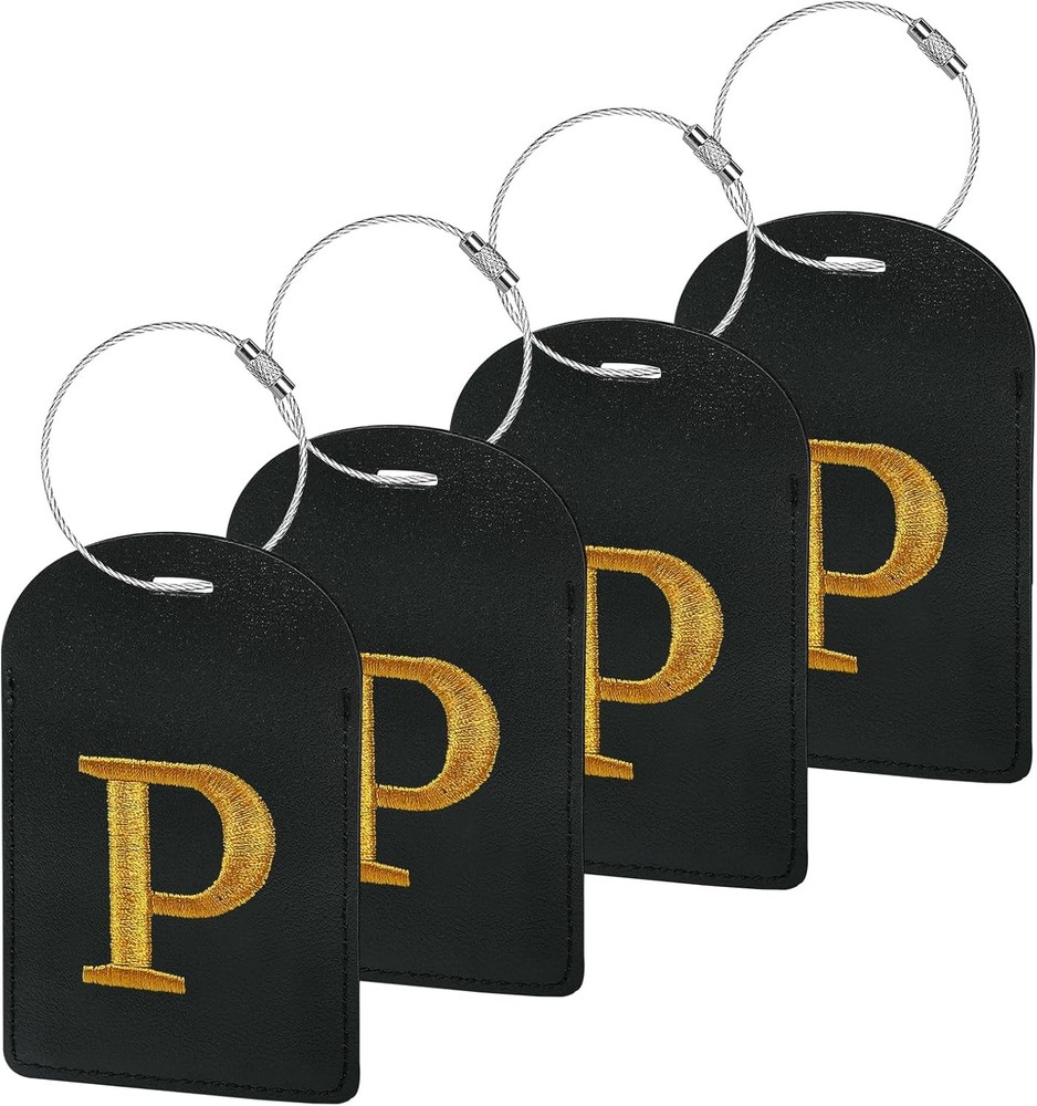 Initial La Tags TSA Appd Embroidered Monogrmed Letter