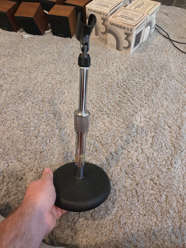 CAST IRON TABLETOP MIC STAND LOT