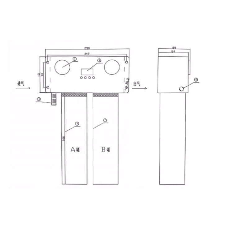 Dryer Dew Point -40°C Air Compressor Small Compressed Air Dehydration Dr