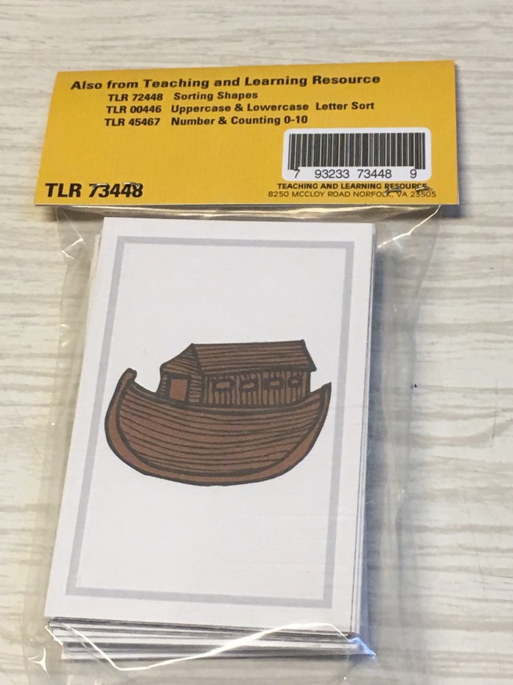 Color Sorting - 56 Laminated Cards - Activity Set