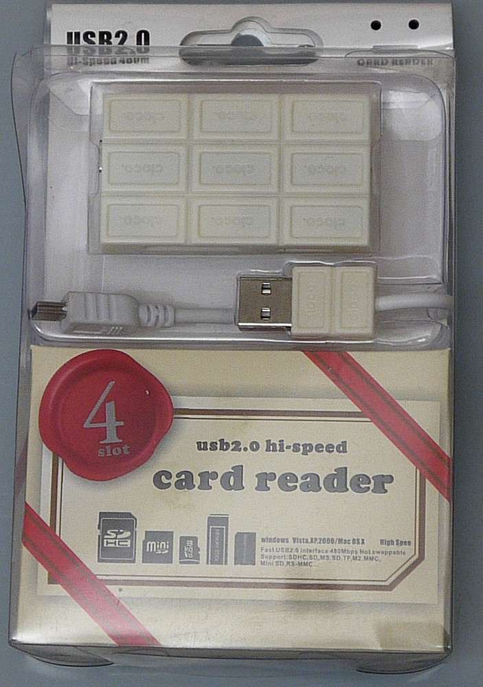 (PRL) CHOCCO CARD READER ALL IN ONE CHOCOLATE USB MEMORY CARD READER 2 HIGH