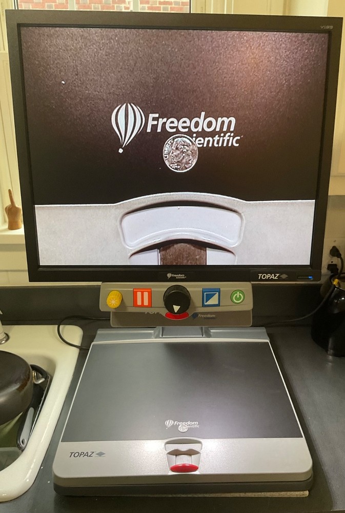 Freedom Scientific TOPAZ Low Vision Video Magnifier – Complete System, TESTED