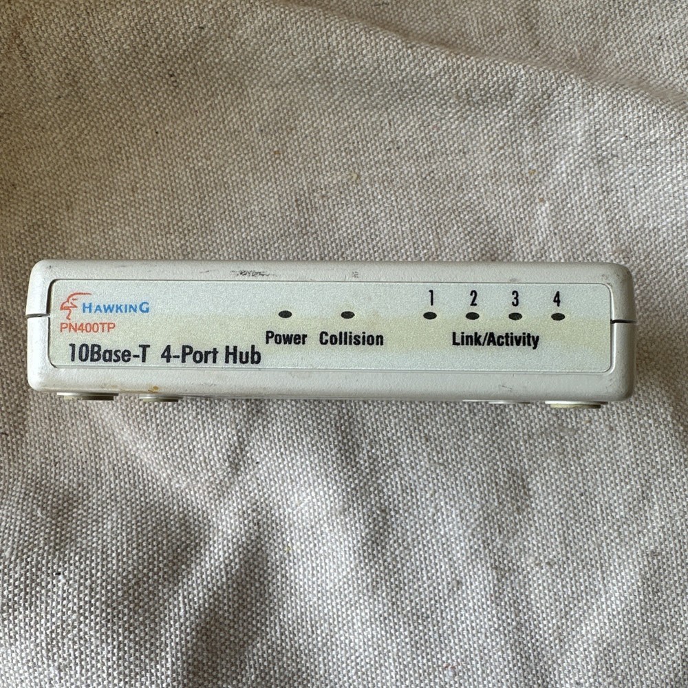 Hawking PN400TP Ethernet 10-Base-T 4-Port Network Hub - Untested