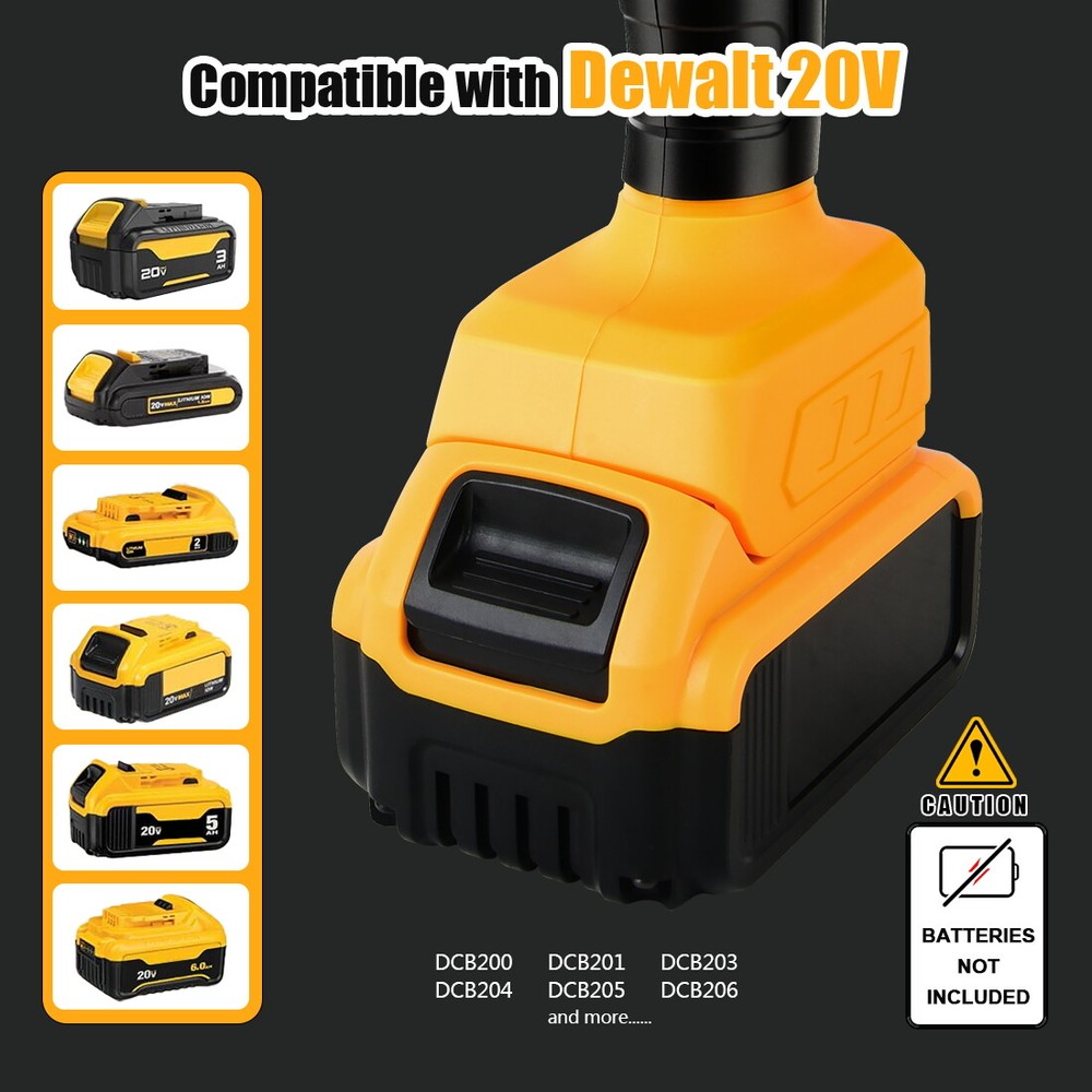 30W 2500LM Cordless LED Flashlight Work Light Powered for DeWalt 20V MAX Battery