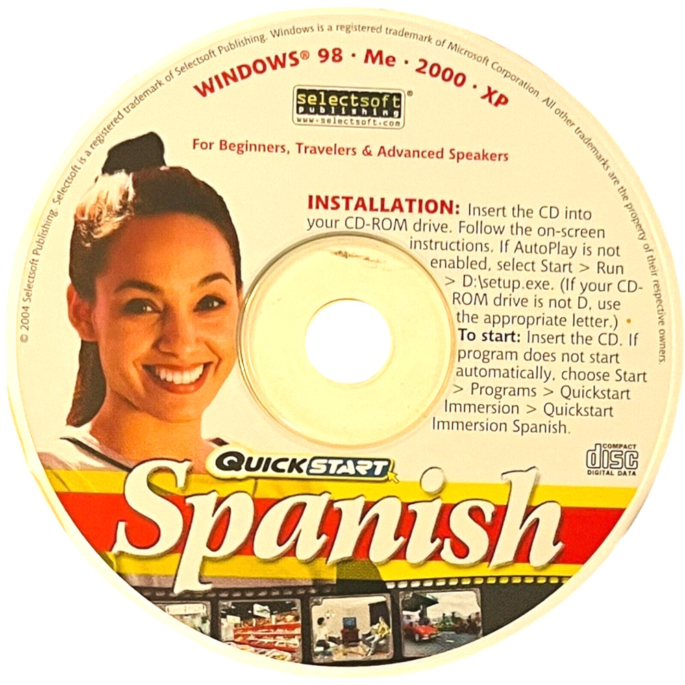 Spanish Learning CD-ROM for Beginners to Advanced Speakers - Windows