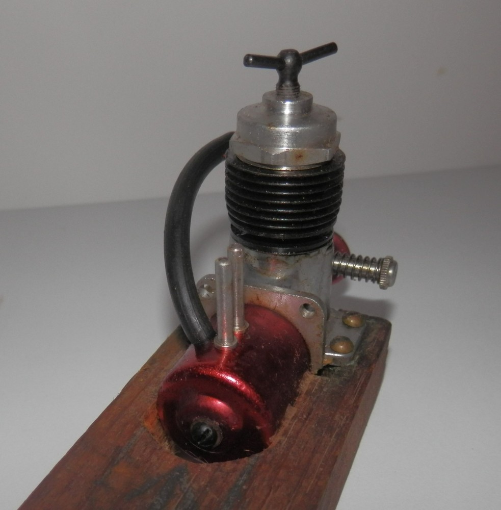 OK Cub .074 Diesel R/C Engine on Test Block