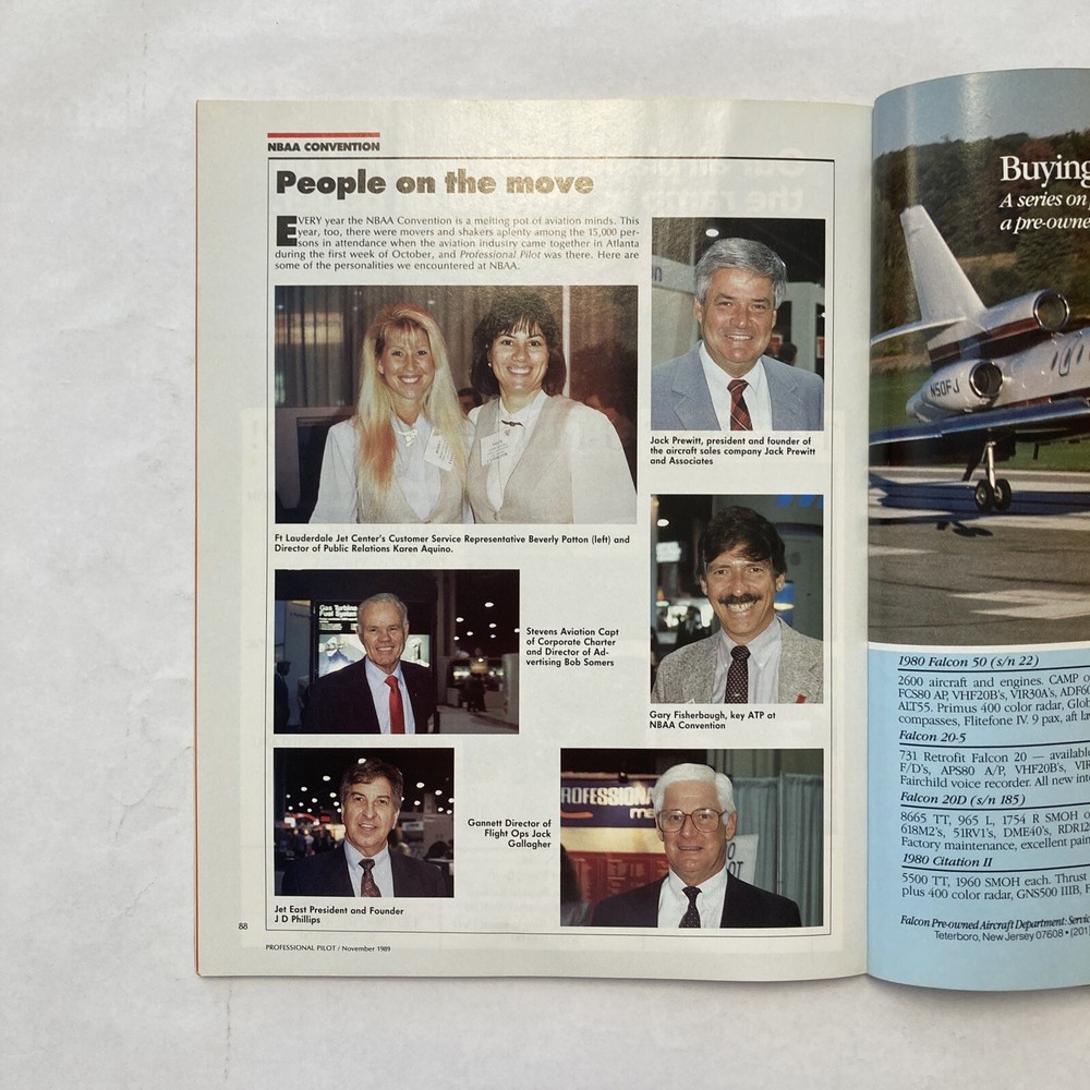 Professional Pilot - November 1989 Issue