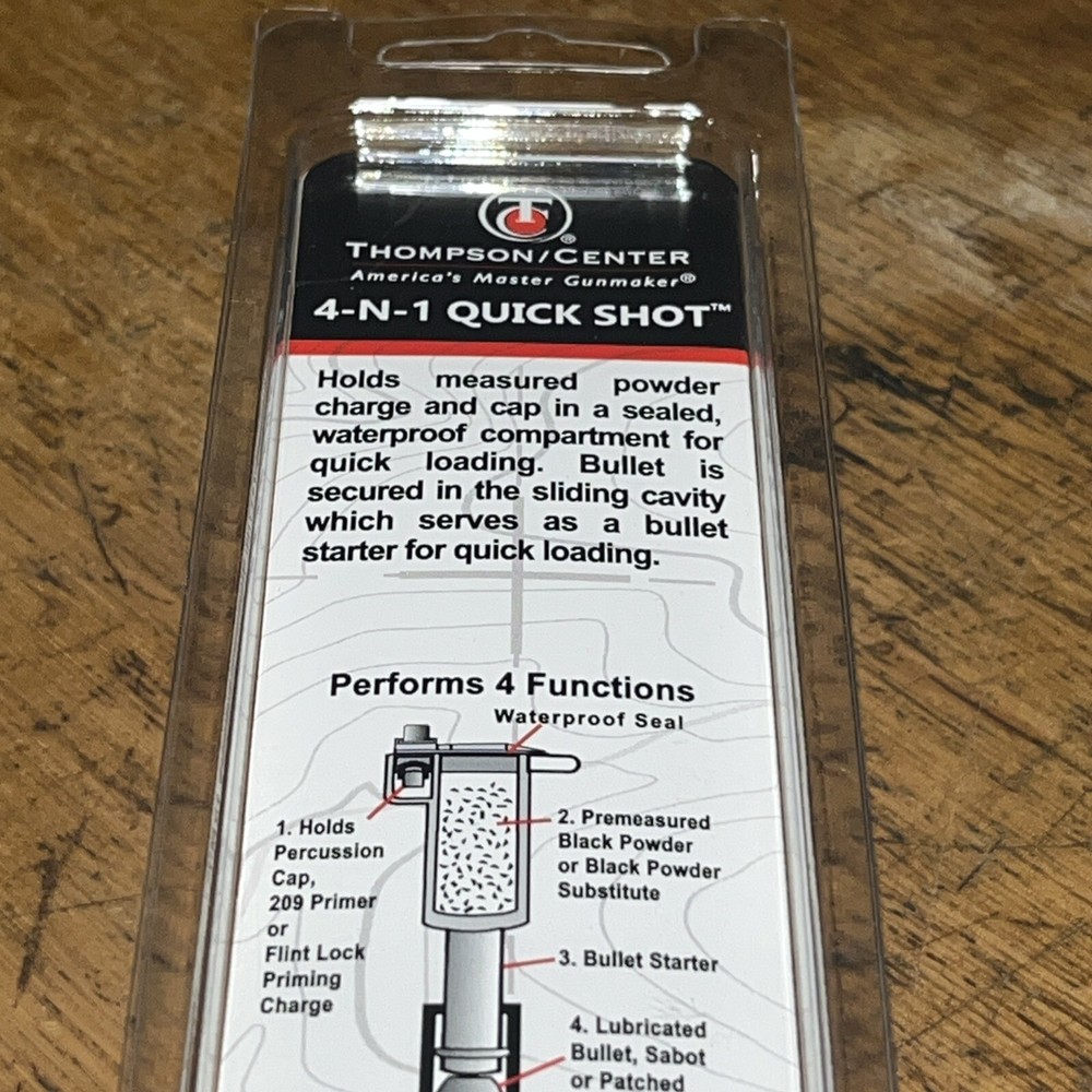 TC 54 Caliber Flintlock Cap Lock Muzzleloader Quick Load Tubes #7058 2 per pack