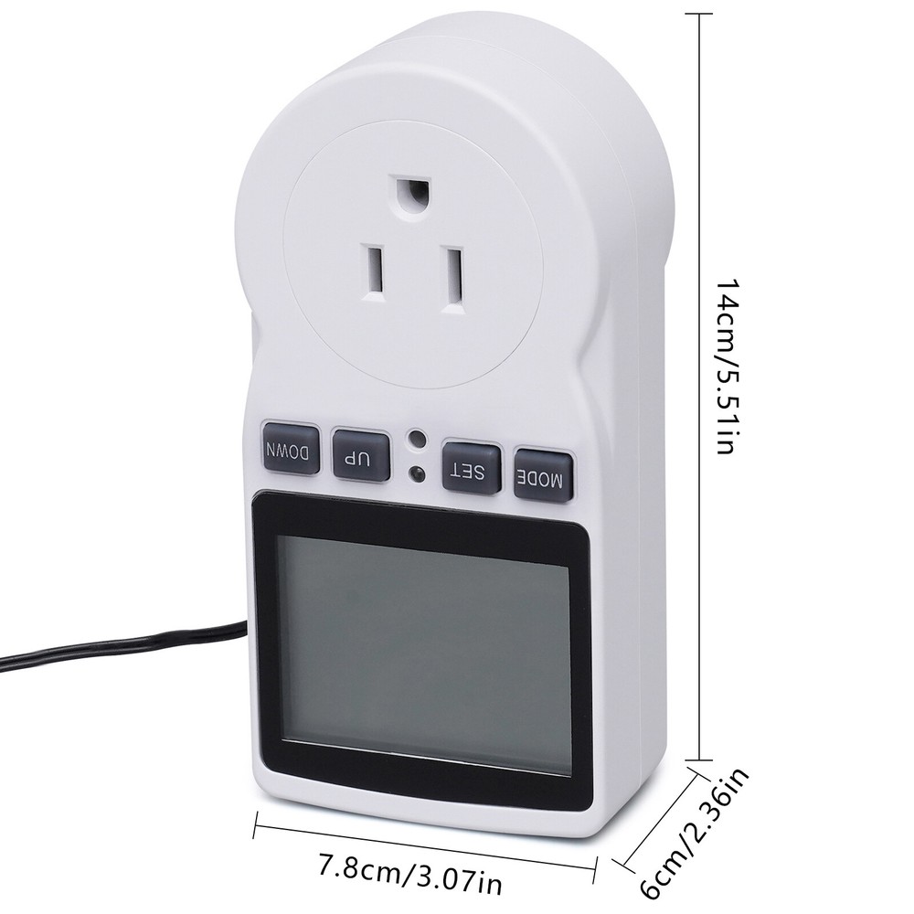 Digital Plug in Thermostat Timer Switch Socket Temperature Controller Switch
