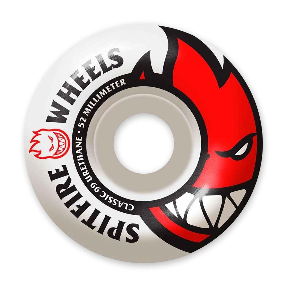 Spitfire Bighead Skateboard Wheels, Red, 52mm/99a